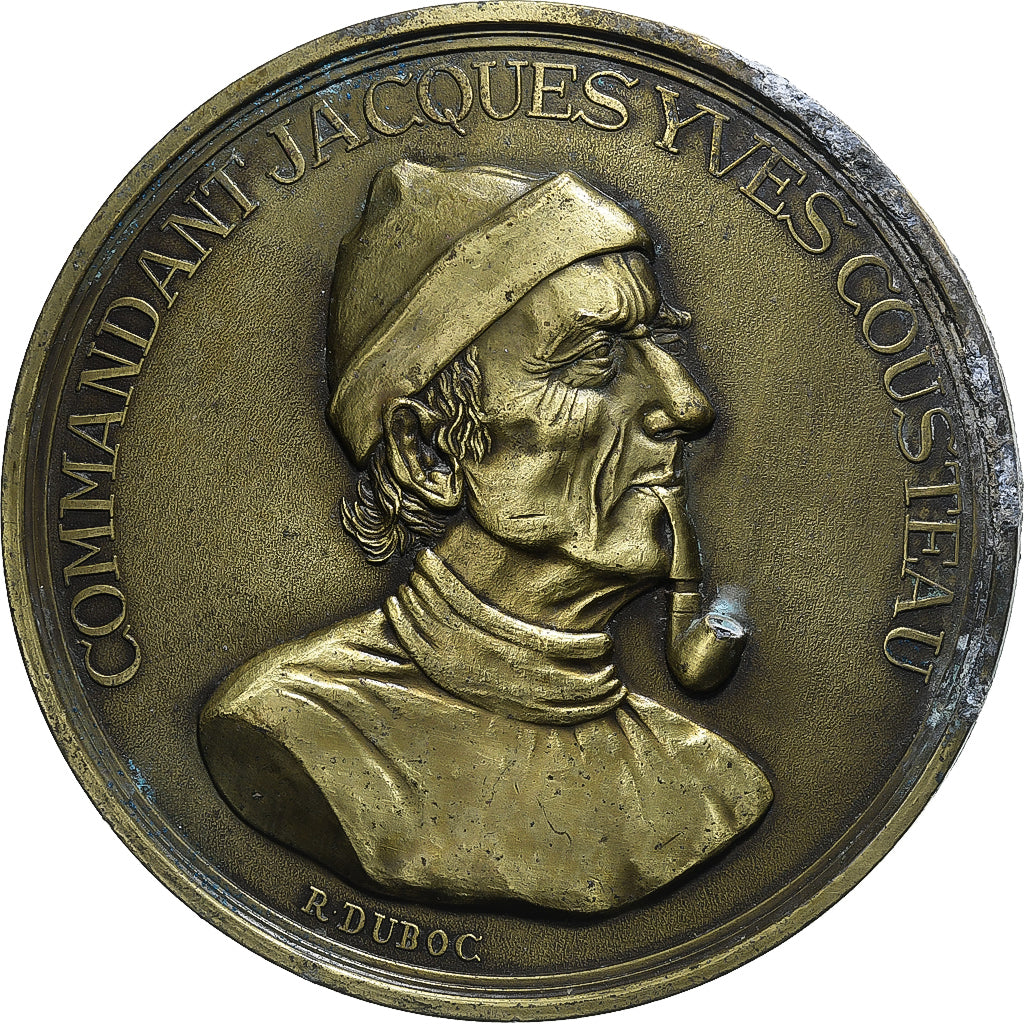 France, Medal, Commandant Jacques Yves Cousteau, Bronze, EF(40-45)