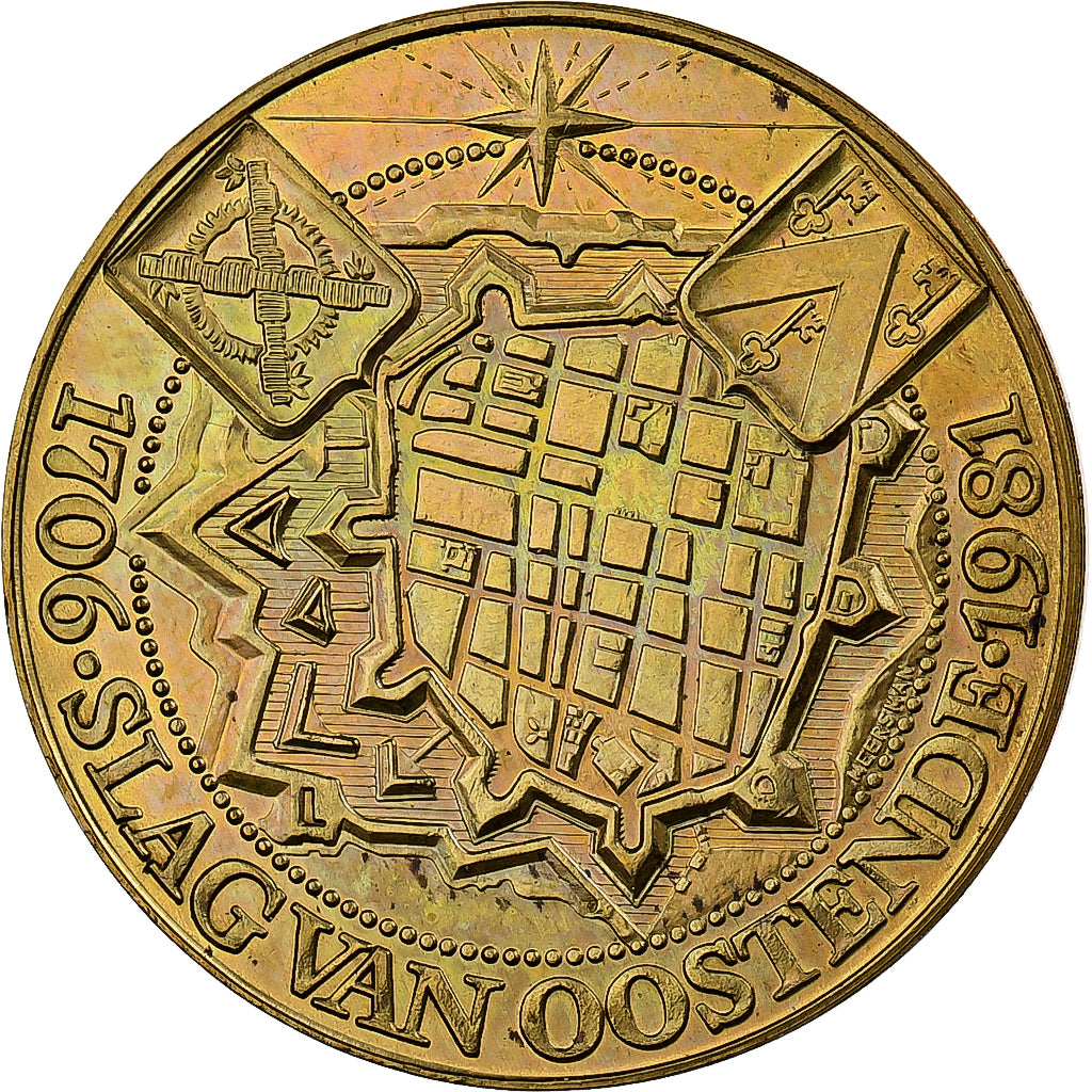 Belgique, Jeton, 50 Oostendse Florijn, 1981, Bronze, SUP