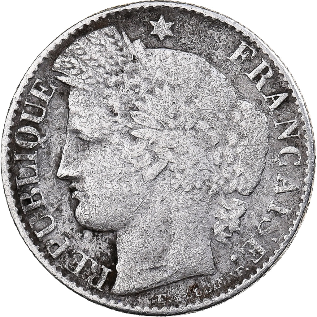 France, 50 Centimes, Cérès, 1881, Paris, Silver, VF(20-25), KM:834