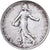 Francia, Franc, Semeuse, 1917, Paris, Argento, BB+, KM:844