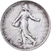 Francia, Franc, Semeuse, 1917, Paris, Argento, BB+, KM:844