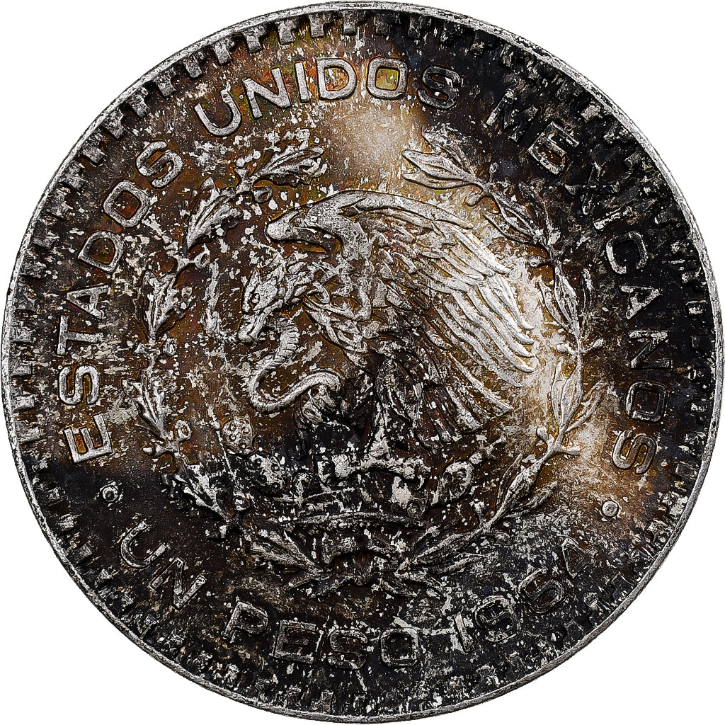 Messico, Peso, 1964, Mexico City, Argento, BB+, KM:459