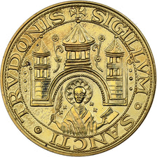 Belgium, Token, 50 Denier - St. Truiden, 1980, Brass plated steel, AU(55-58)
