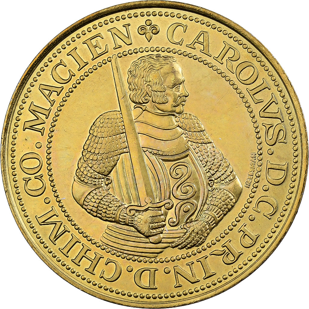 Belgio, ficha, 50 Pistoles - Chimay, 1981, Acciaio placcato ottone, SPL-