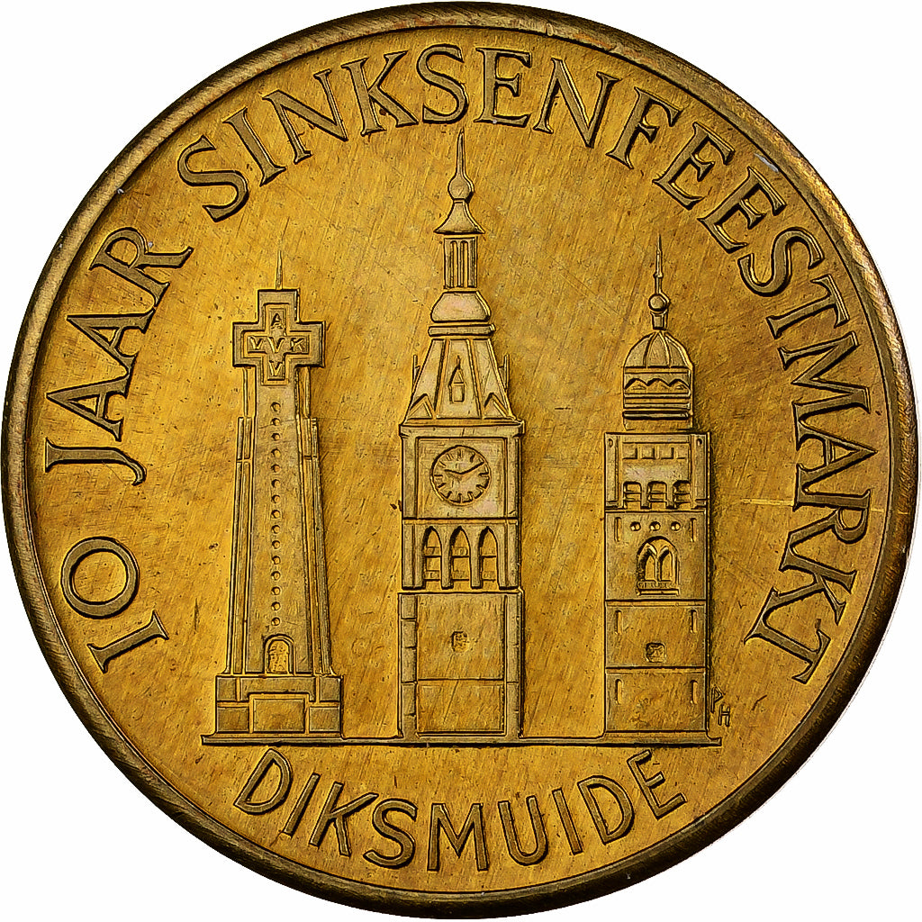 Belgio, ficha, 50 Boerinnekes, 1981, Bronzo, SPL-