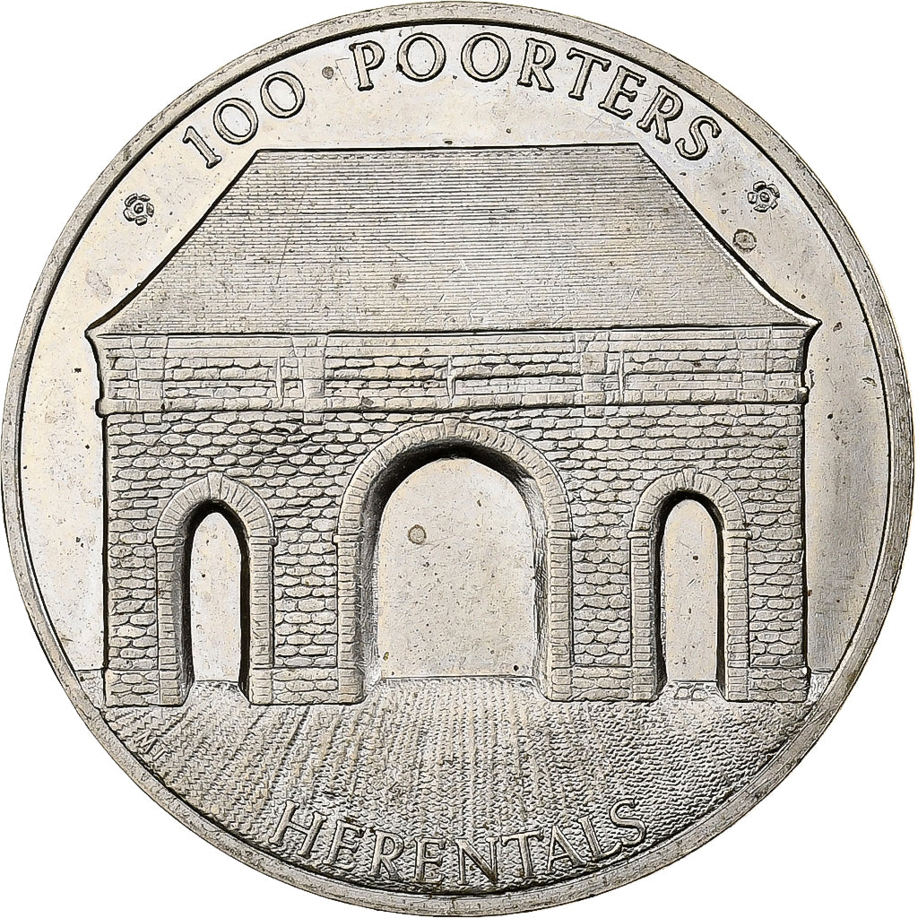 Belgium, Token, 100 Poorters - Herentals, 1982, Nickel-brass, AU(55-58)