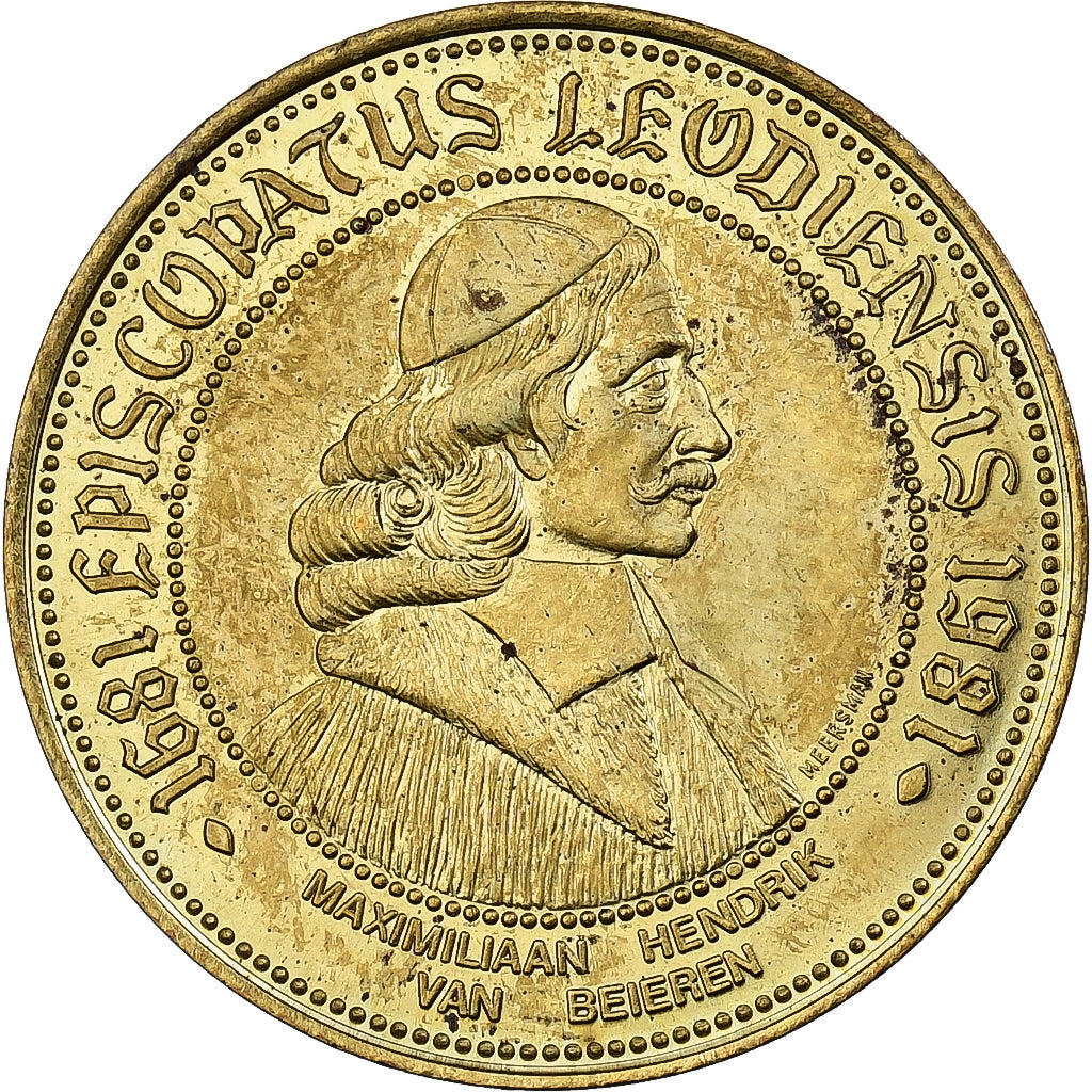 Belgien, betaalpenning, 50 Alleken - Alken, 1981, Brass plated steel, SS