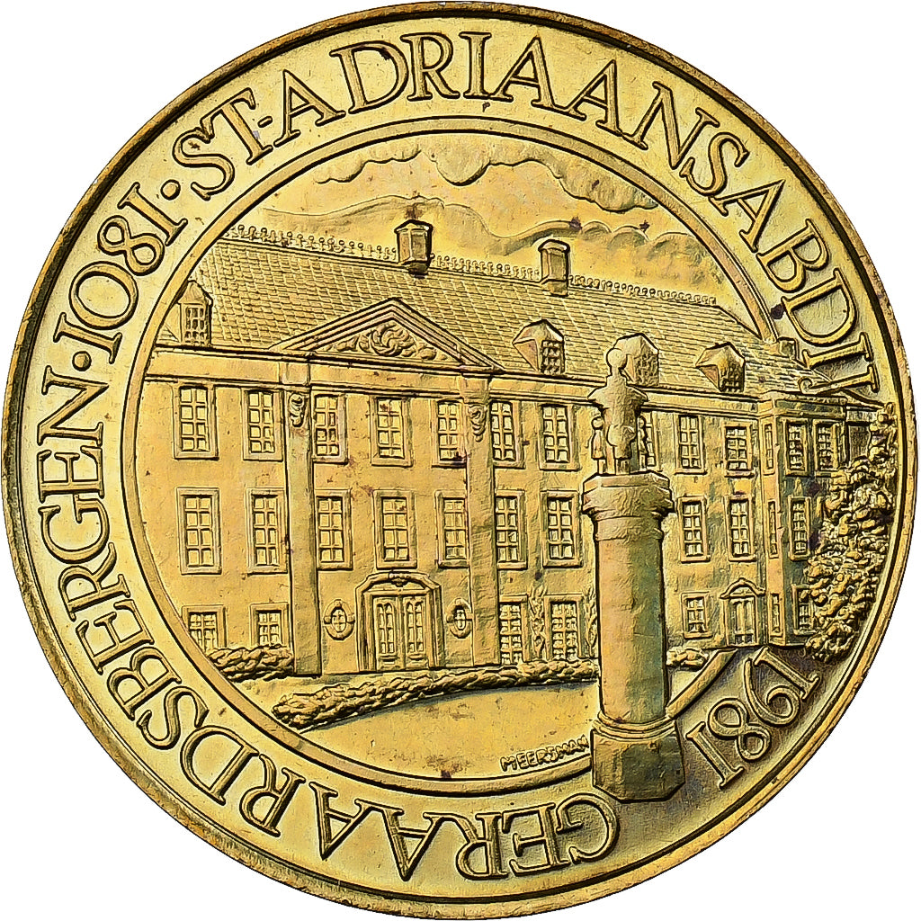 Bélgica, zeton, 50 Adriaan, 1981, Latón chapado en acero, EBC