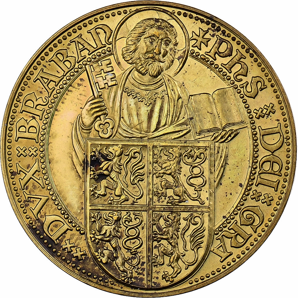 Bélgica, zeton, 25 Lovenaar - Leuven, 1980, Latón chapado en acero, MBC+