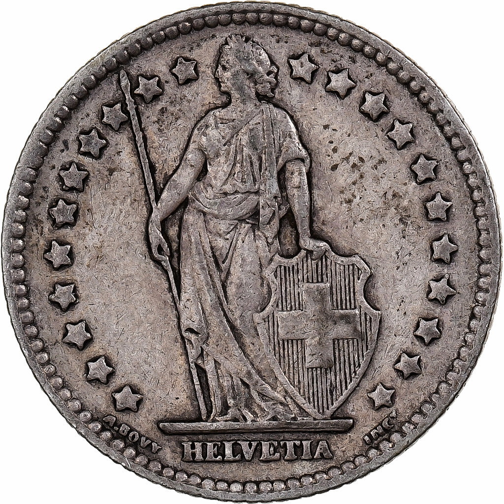 Svizzera, Franc, 1928, Bern, Argento, BB, KM:24