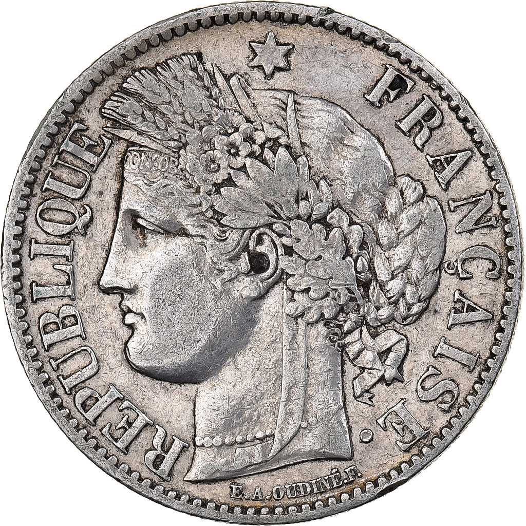 France, 2 Francs, Cérès, 1887, Paris, Silver, AU(50-53), KM:817