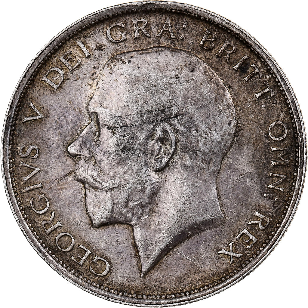 Great Britain, George V, 1/2 Crown, 1915, Silver, EF(40-45), KM:818.1