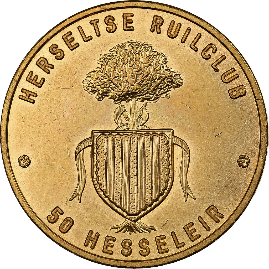 Belgia, Token, 50 Hesseleir, 1981, Miedź, AU(55-58)