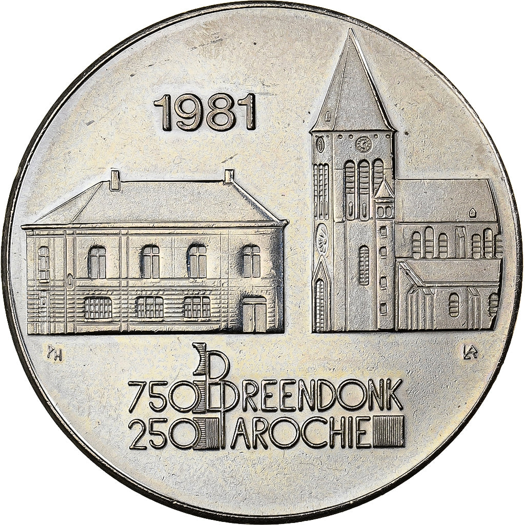 Bélgica, Token, 1 Meutte - Breendonk, 1981, Cobre-níquel, AU(50-53)