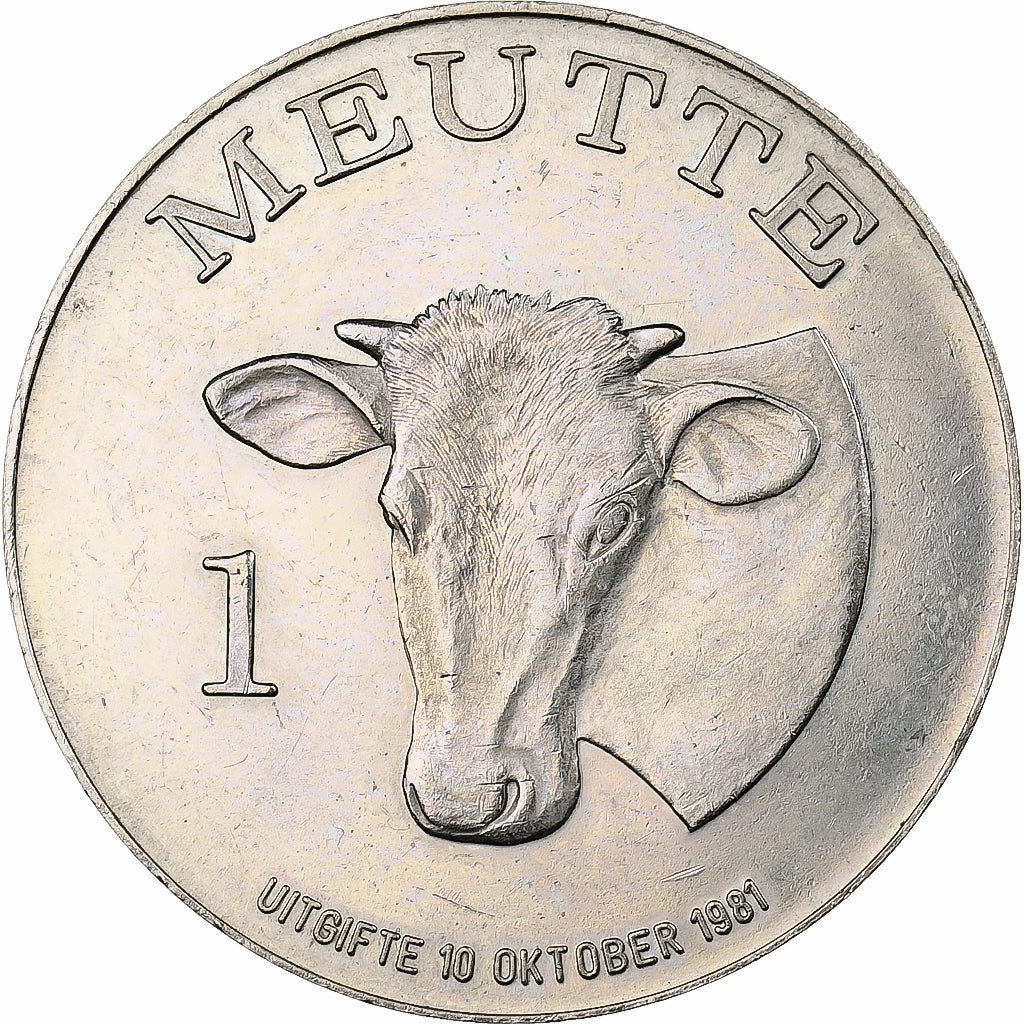 Bélgica, Token, 1 Meutte - Breendonk, 1981, Cobre-níquel, AU(50-53)