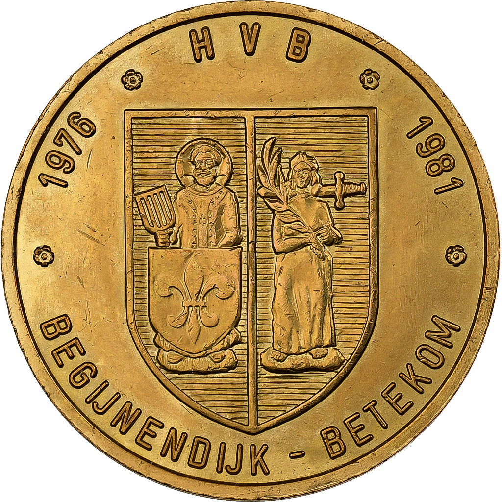 Belgia, Token, 50 Dijkenaar, 1981, Miedź, AU(50-53)