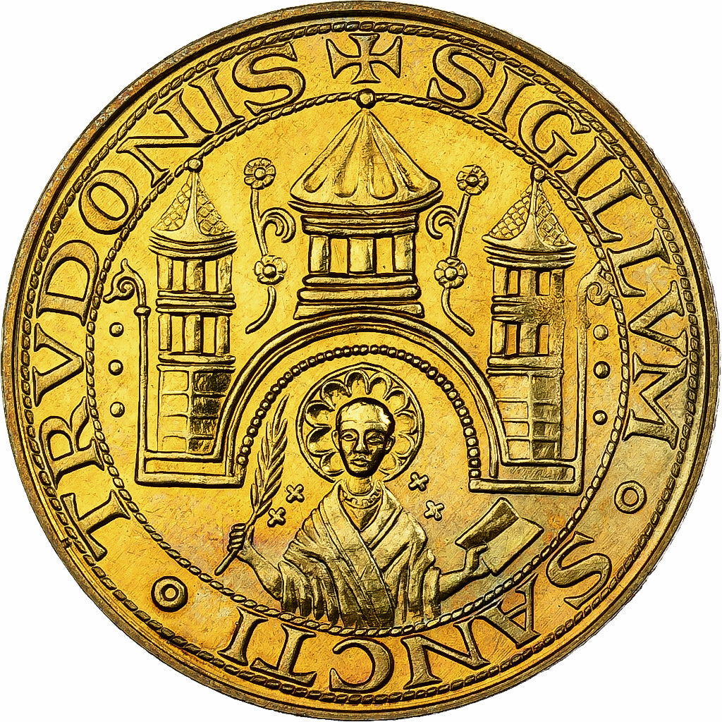 Belgium, Token, 50 Denier - St. Truiden, 1980, Brass plated steel, MS(63)