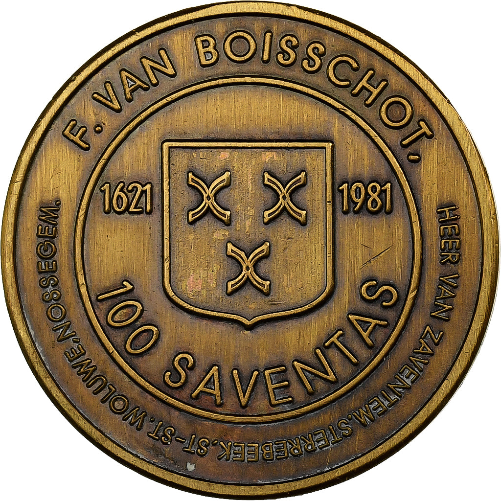 Belgien, betaalpenning, 100 Saventas - Zaventem, 1981, Bronze, VZ+