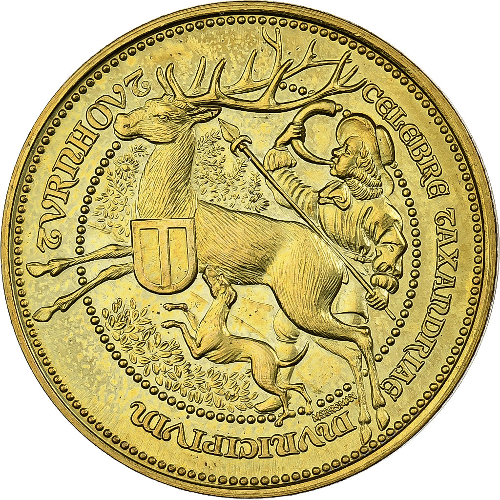 Belgia, Token, 50 Binken - Turnhout, 1981, Mosiądz platerowany stalą