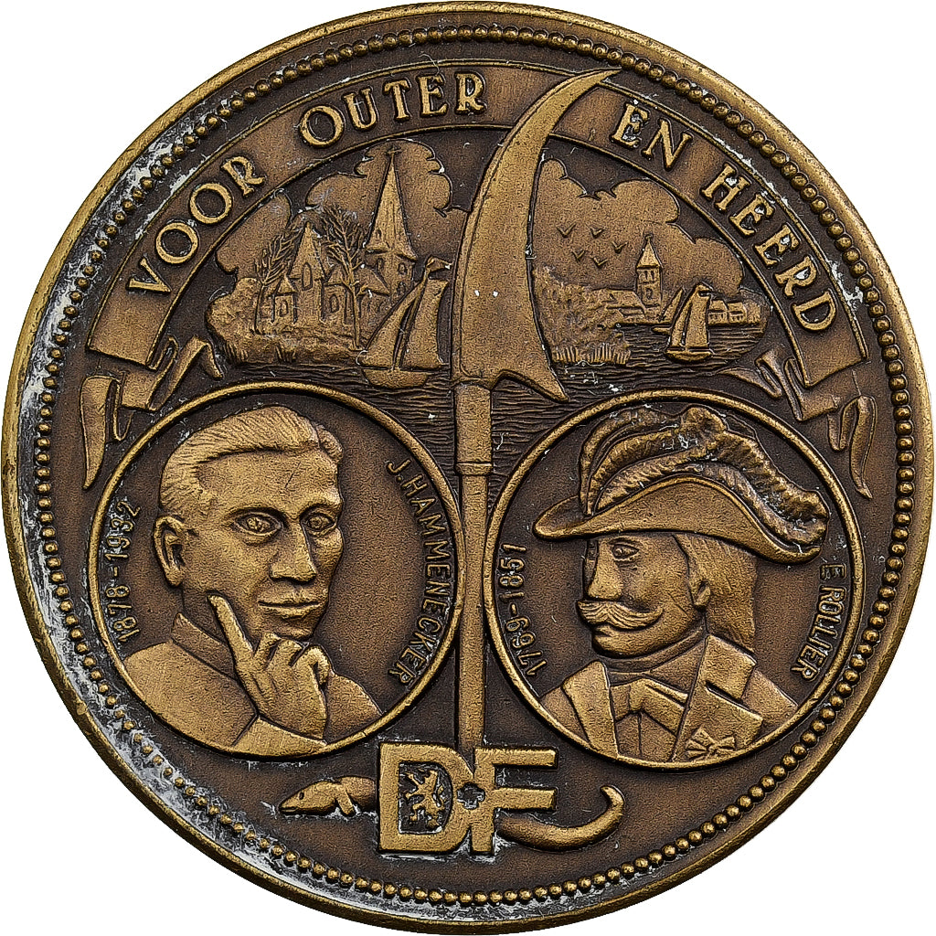 Bélgica, Token, 100 Scheikuipen, 1982, Bronze, EF(40-45)