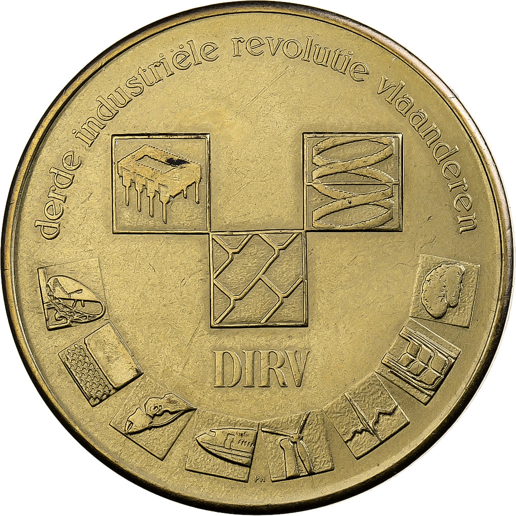 Bélgica, medalha, Flanders Technology, 1983, Bronze, MS(60-62)