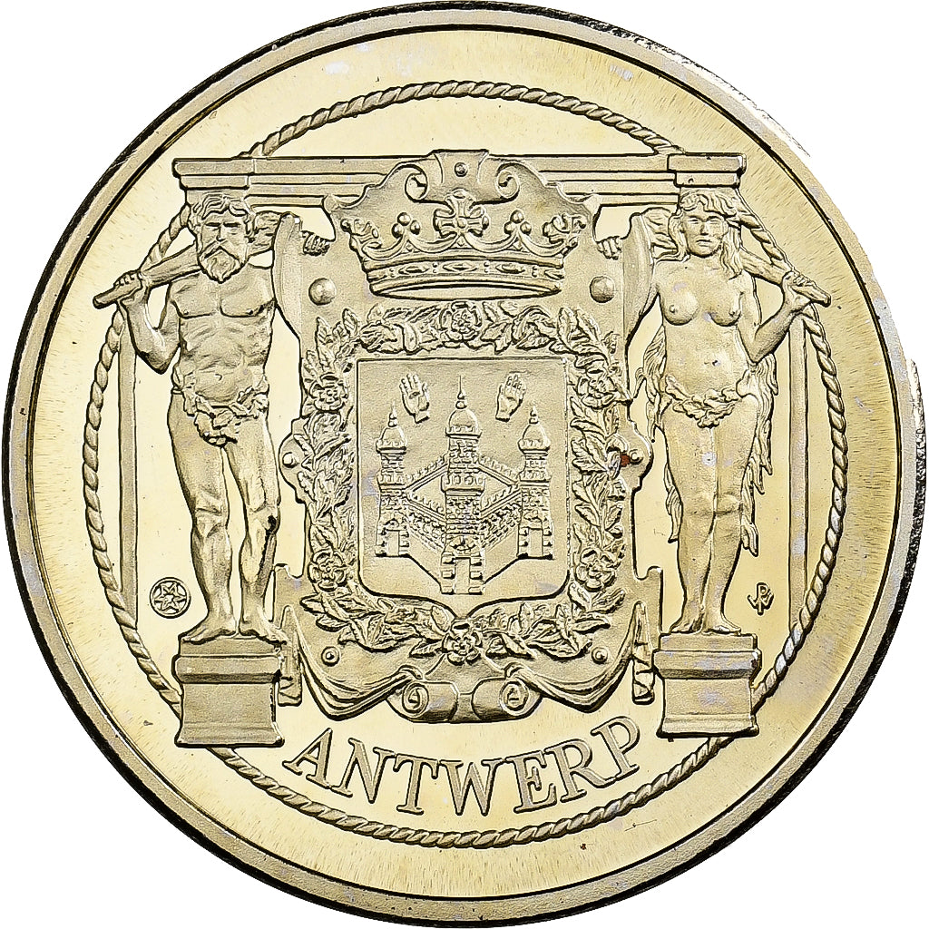 Bélgica, zeton, Mercator - Antwerp, 1982, Níquel - latón, MBC+
