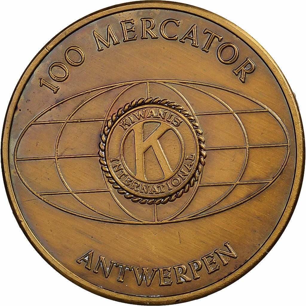 Belgia, Token, 100 Mercator - Antwerpen, 1982, Brązowy, AU(55-58)