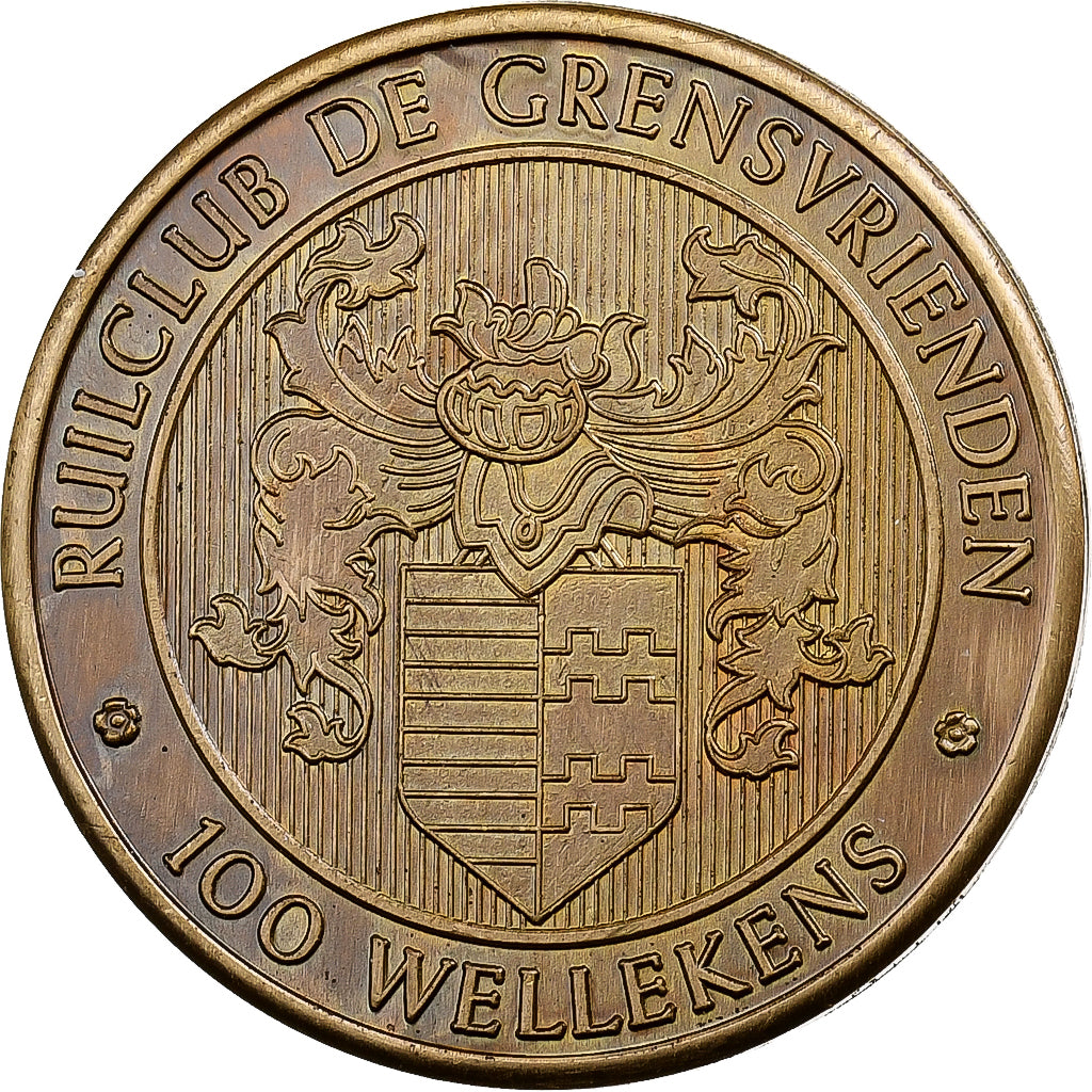 Belgia, Token, 100 Wellekens - Hamont, 1982, Brązowy, AU(55-58)