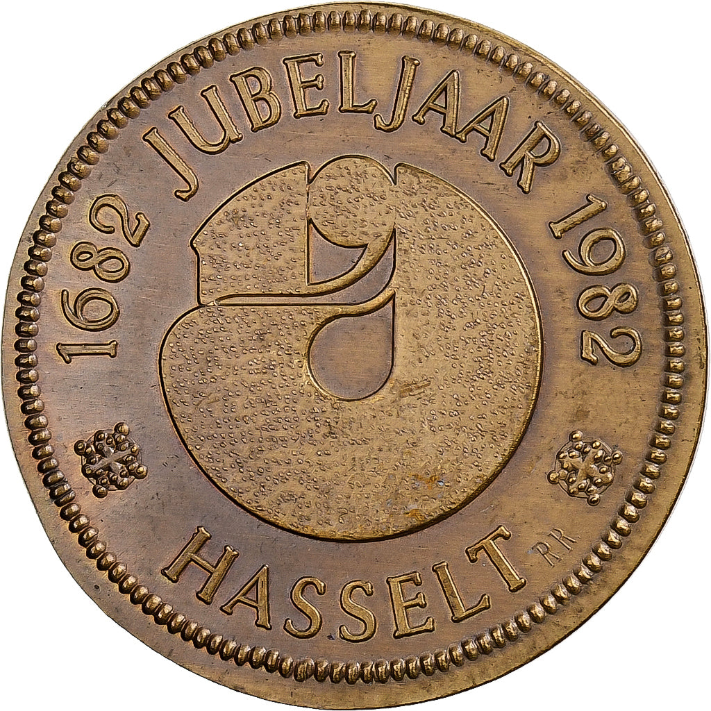 Belgia, Token, Virga Jesse - Hasselt, 1982, Brązowy, AU(55-58)
