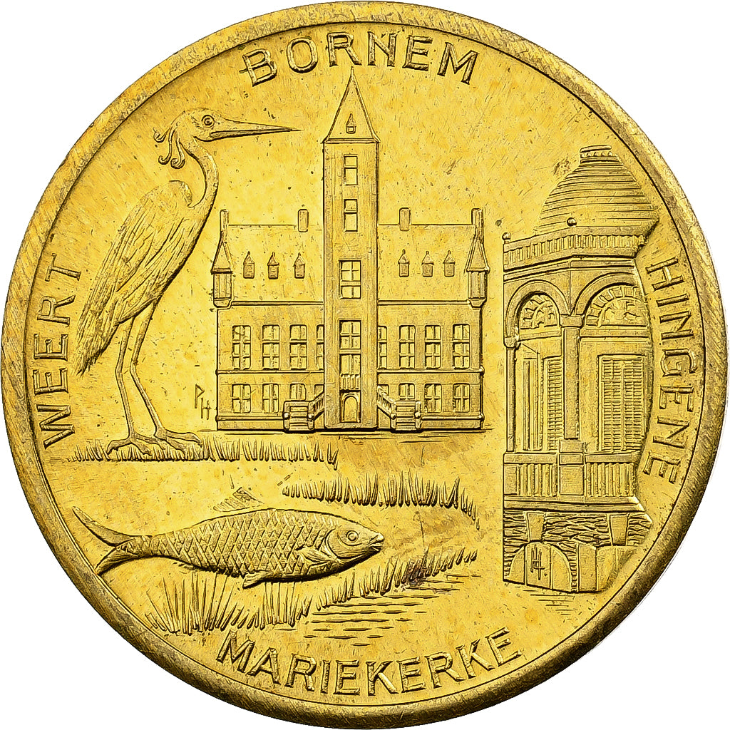 Belgique, Jeton, 50 Wissen - Bornem, 1981, Cuivre, TTB