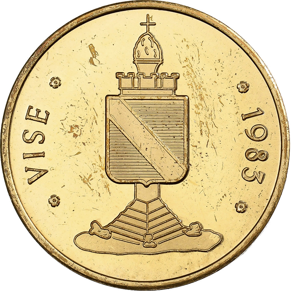 België, Token, 100 Visatum - Visé, 1983, Koper, ZF+