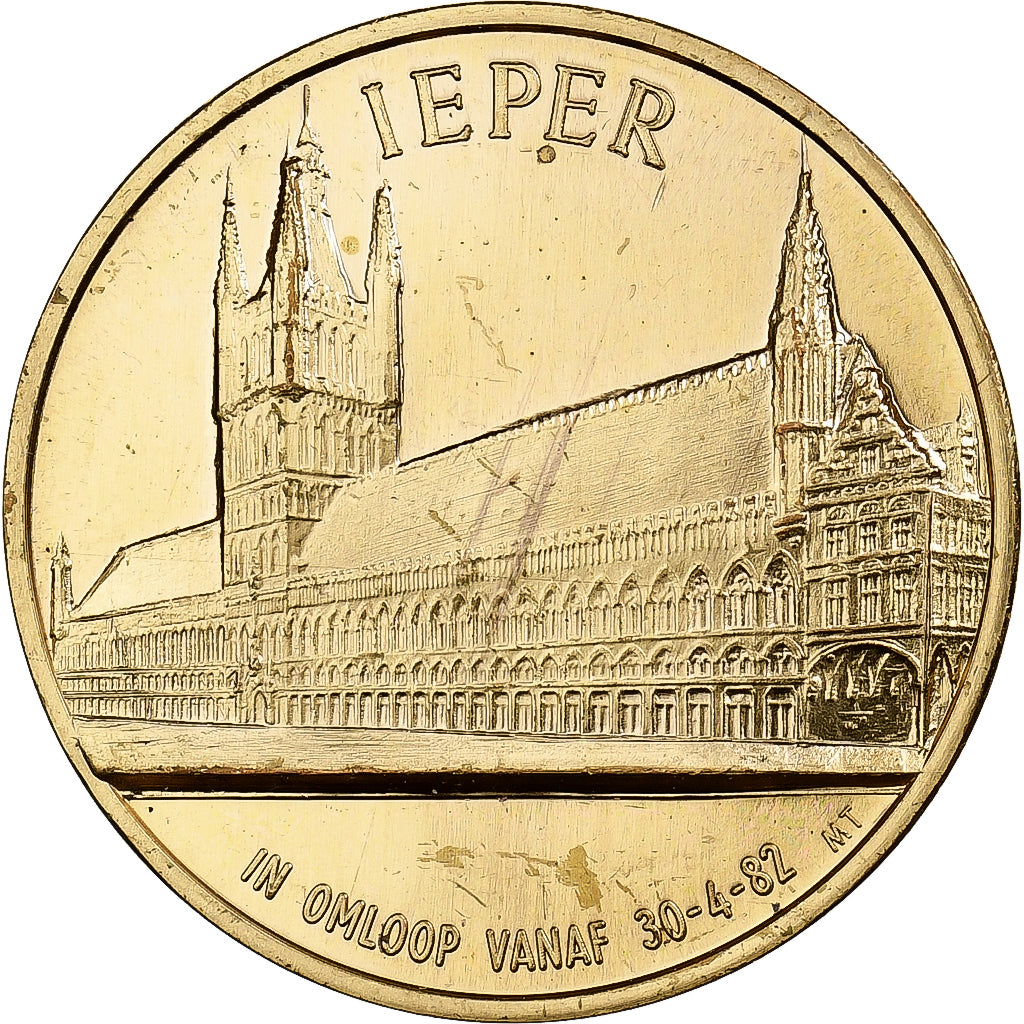 Bélgica, Token, 100 Katjes - Ieper, 1982, Cobre, AU(50-53)