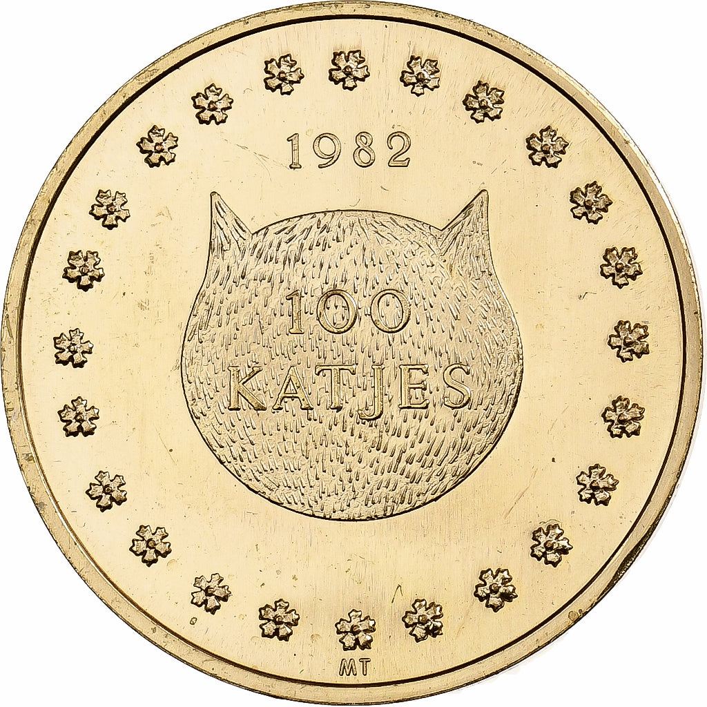 Bélgica, Token, 100 Katjes - Ieper, 1982, Cobre, AU(50-53)