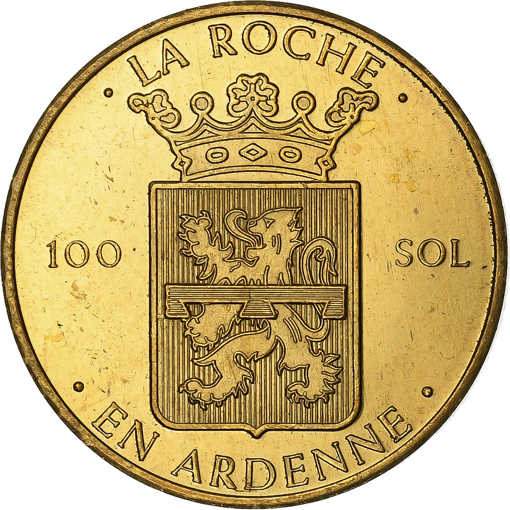Belgio, ficha, 100 Sol - La Roche en Ardenne, 1983, Rame, SPL-