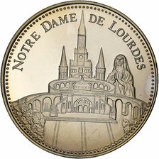 França, medalha, Notre Dame de Lourdes, Cobre-níquel, MS(60-62)