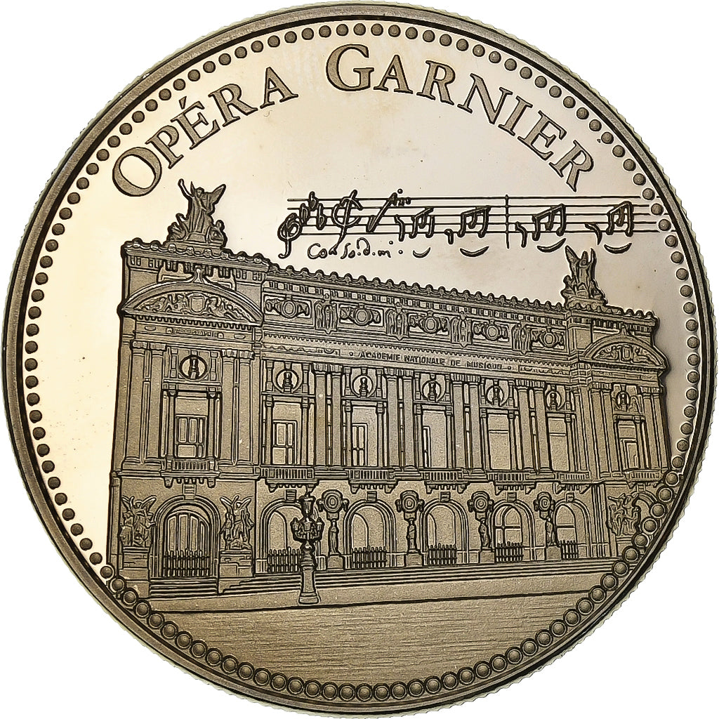 França, medalha, Opéra Garnier, Cobre-níquel, MS(60-62)