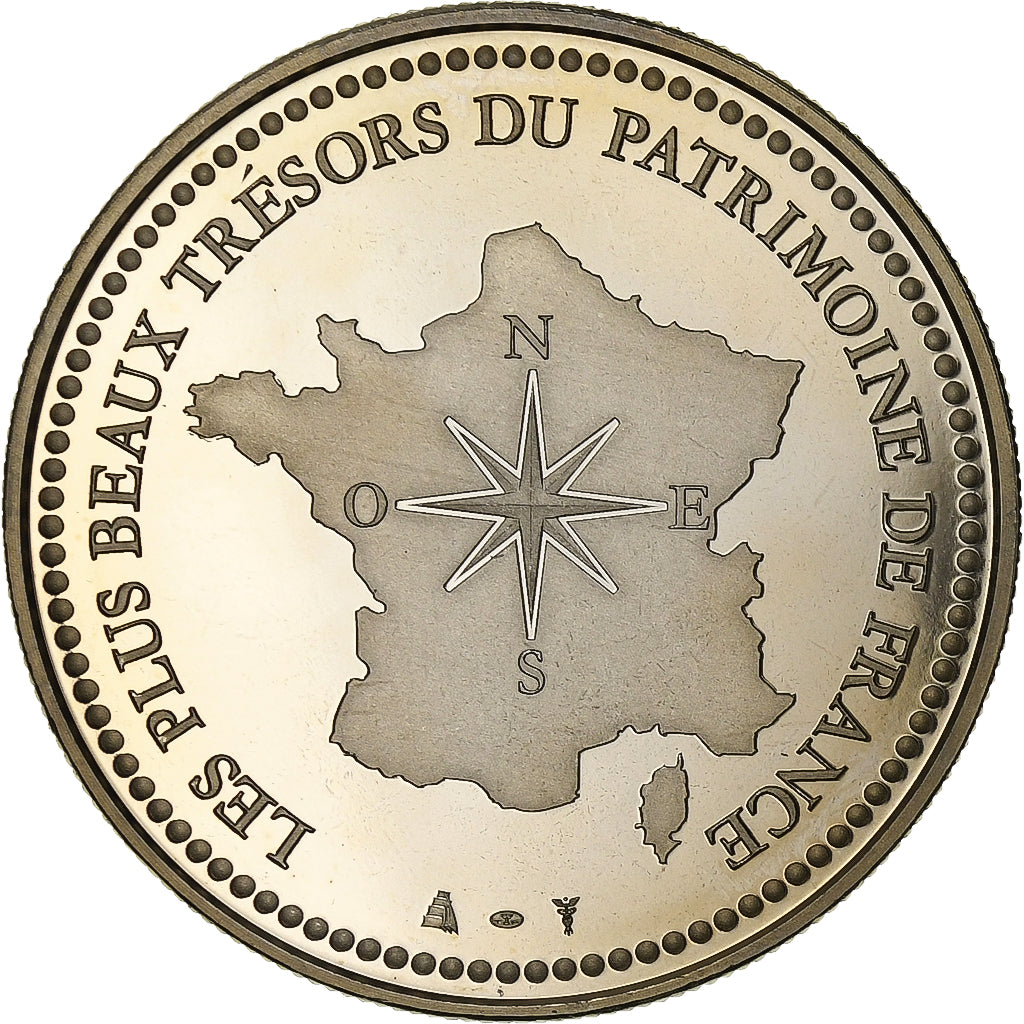 França, medalha, Pyramide du Louvre, Cobre-níquel, MS(60-62)