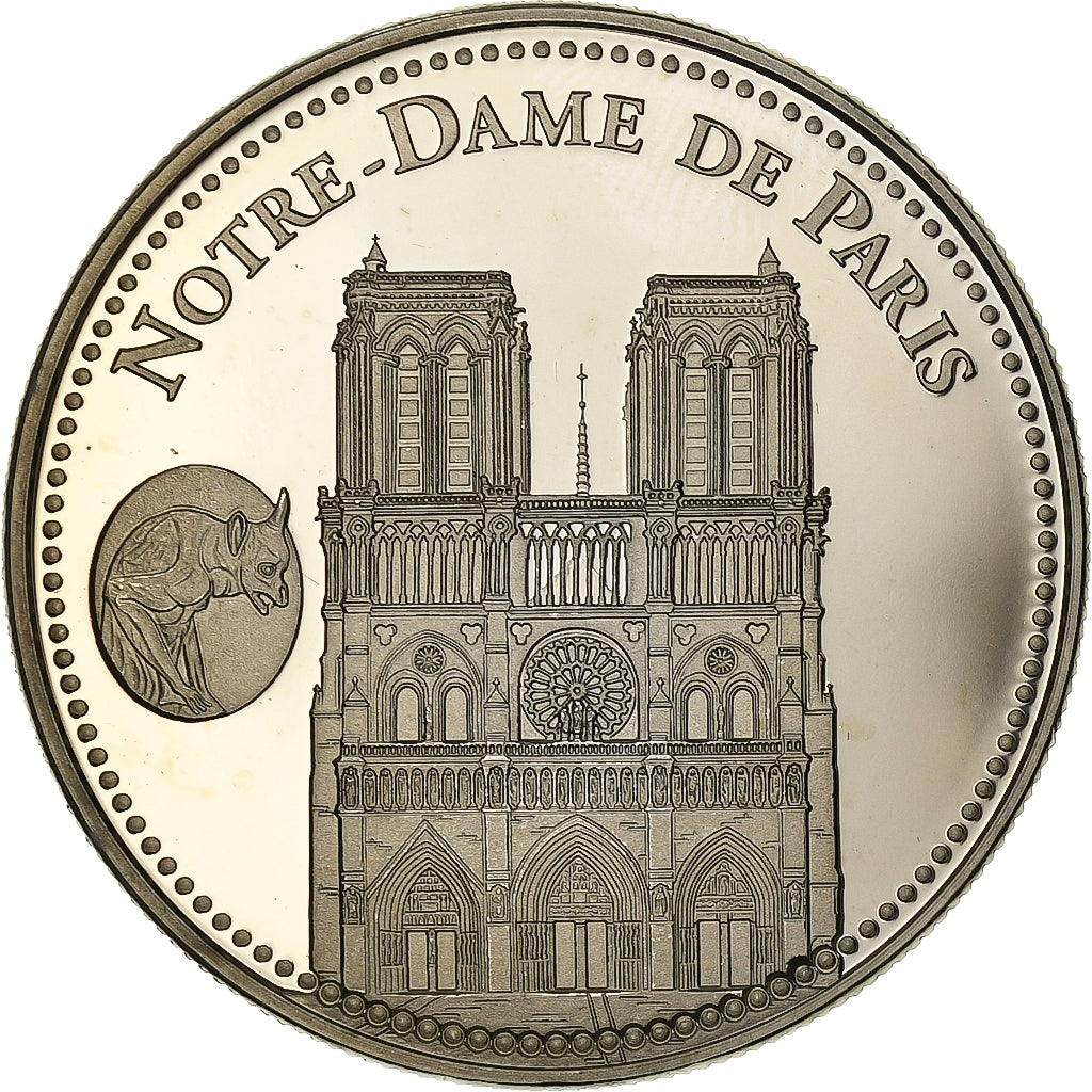 Francia, medaglia, Notre Dame de Paris., Rame-nichel, SPL