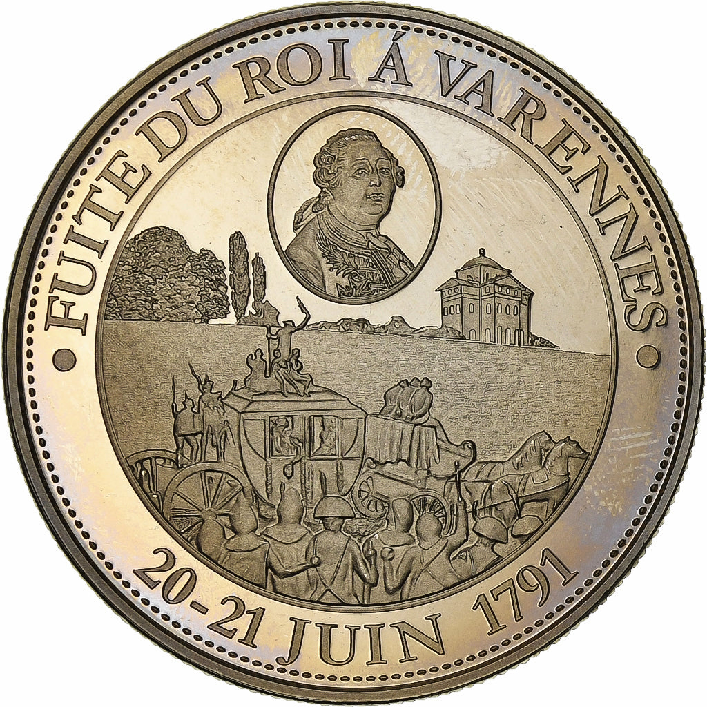 Francia, medaglia, Révolution Française, Fuite du Roi à Varennes
