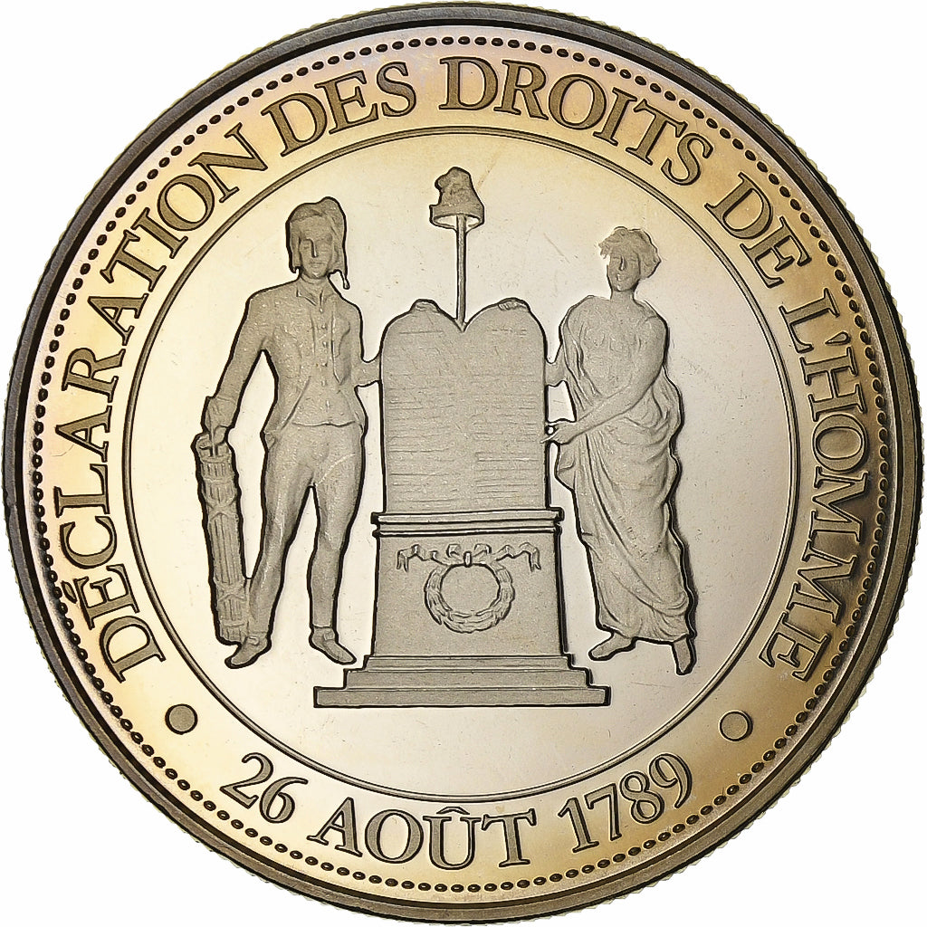 França, medalha, Révolution Française, Déclaration des Droits de l'Homme