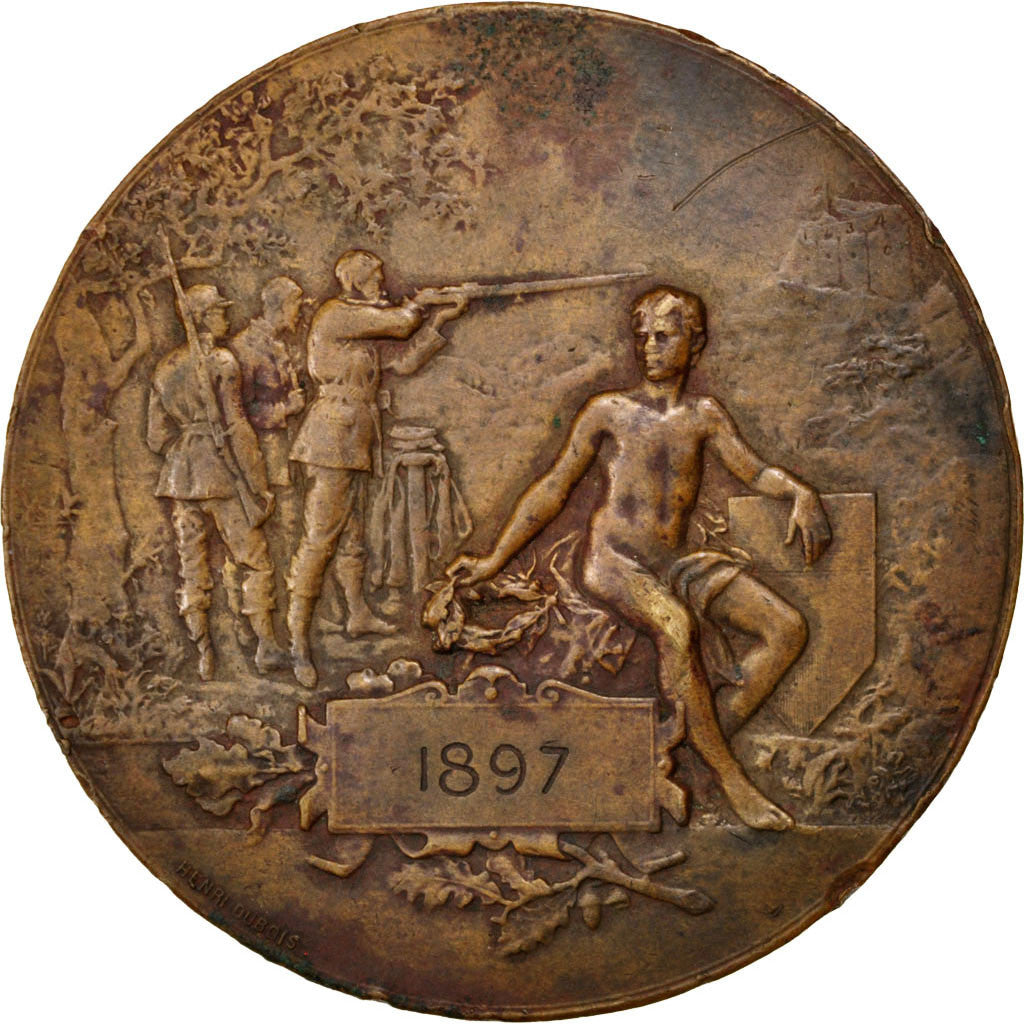 Frankreich, Medaille, French Third Republic, 1897, Bronze, Dubois.H, SS