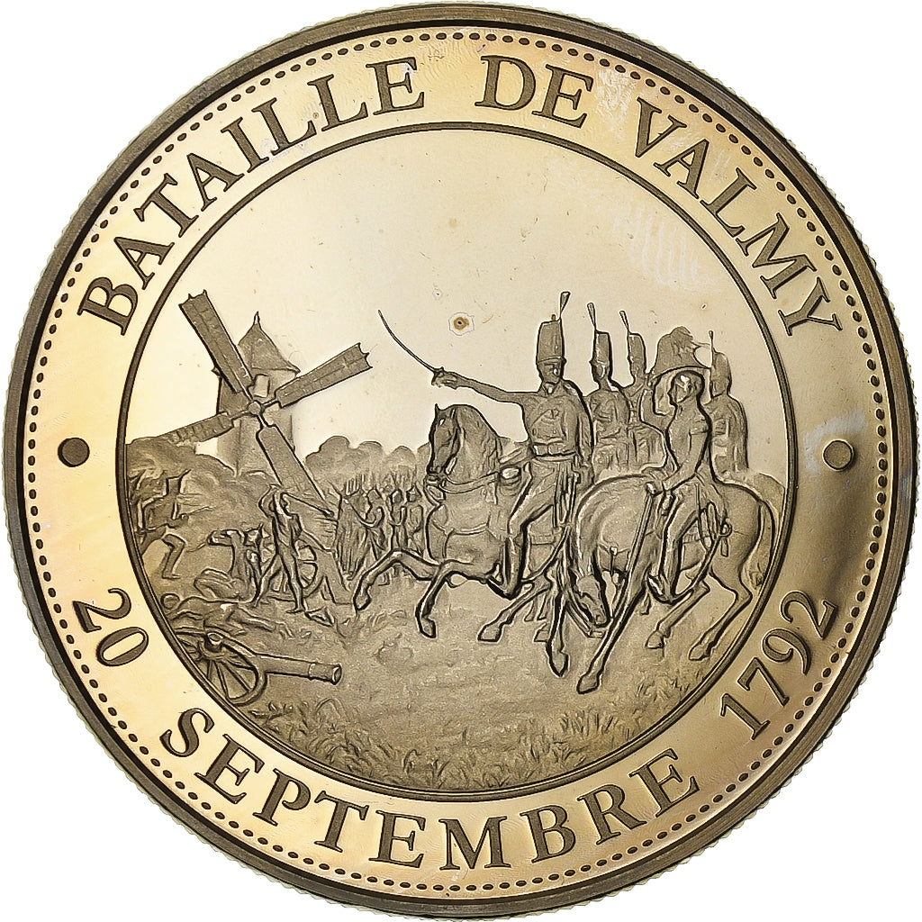 França, medalha, Révolution Française, Bataille de Valmy, Cobre-níquel