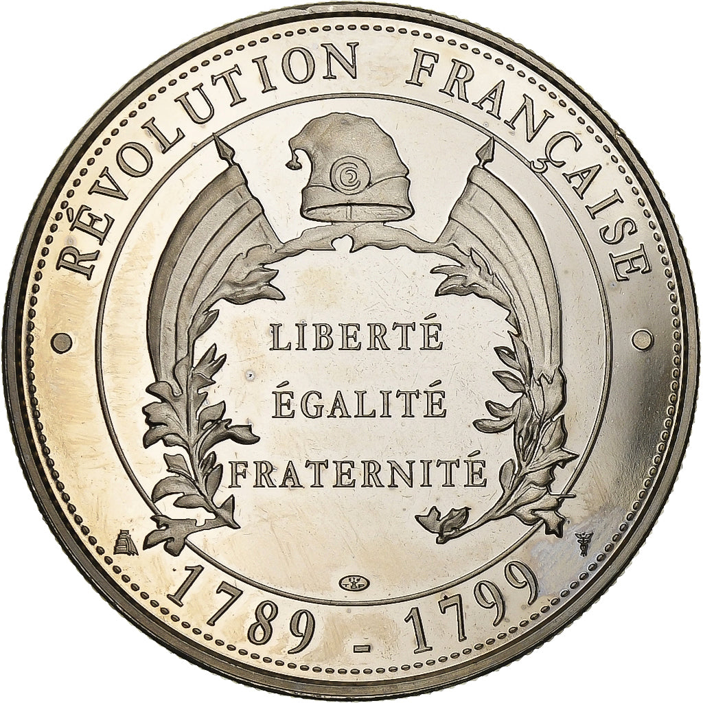 France, Medal, Révolution Française, Marquis de La Fayette, Copper-nickel