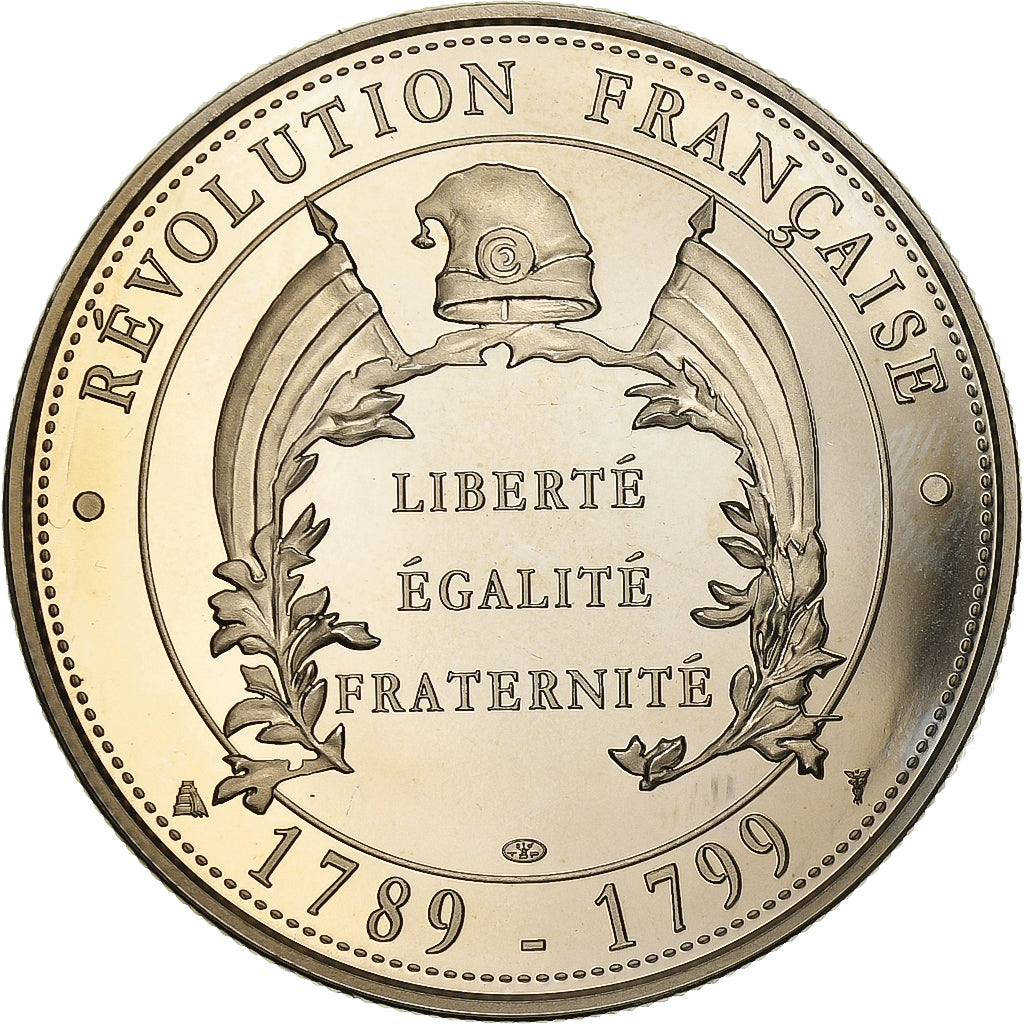 France, Medal, Révolution Française, Maximilien de Robespierre, Copper-nickel