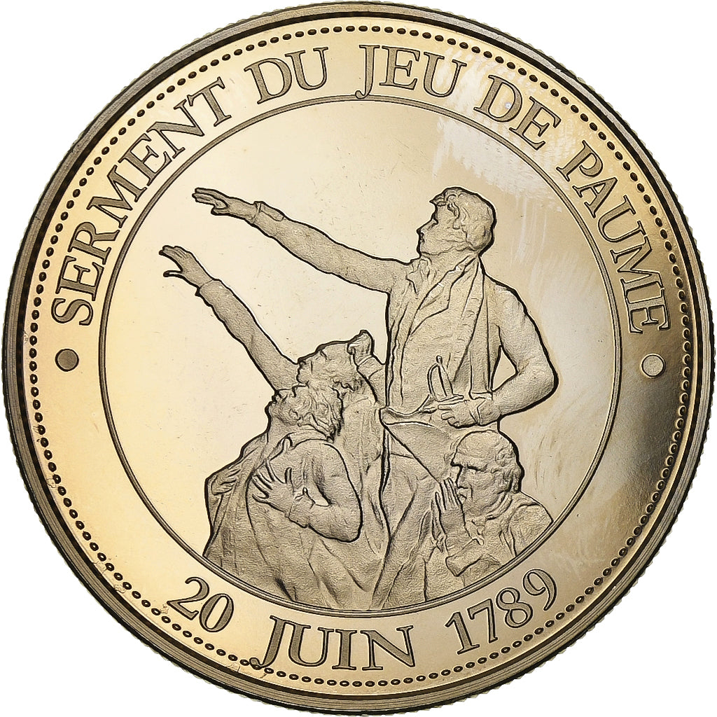 França, medalha, Révolution Française, Serment du Jeu de Paume