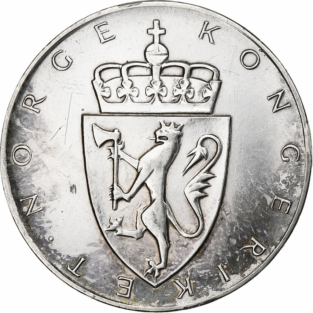 Norvège, 10 Kroner, 1964, Argent, TTB, KM:413