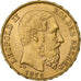 Belgium, Leopold II, 20 Francs, 1876, Brussels, Gold, MS(60-62), KM:37