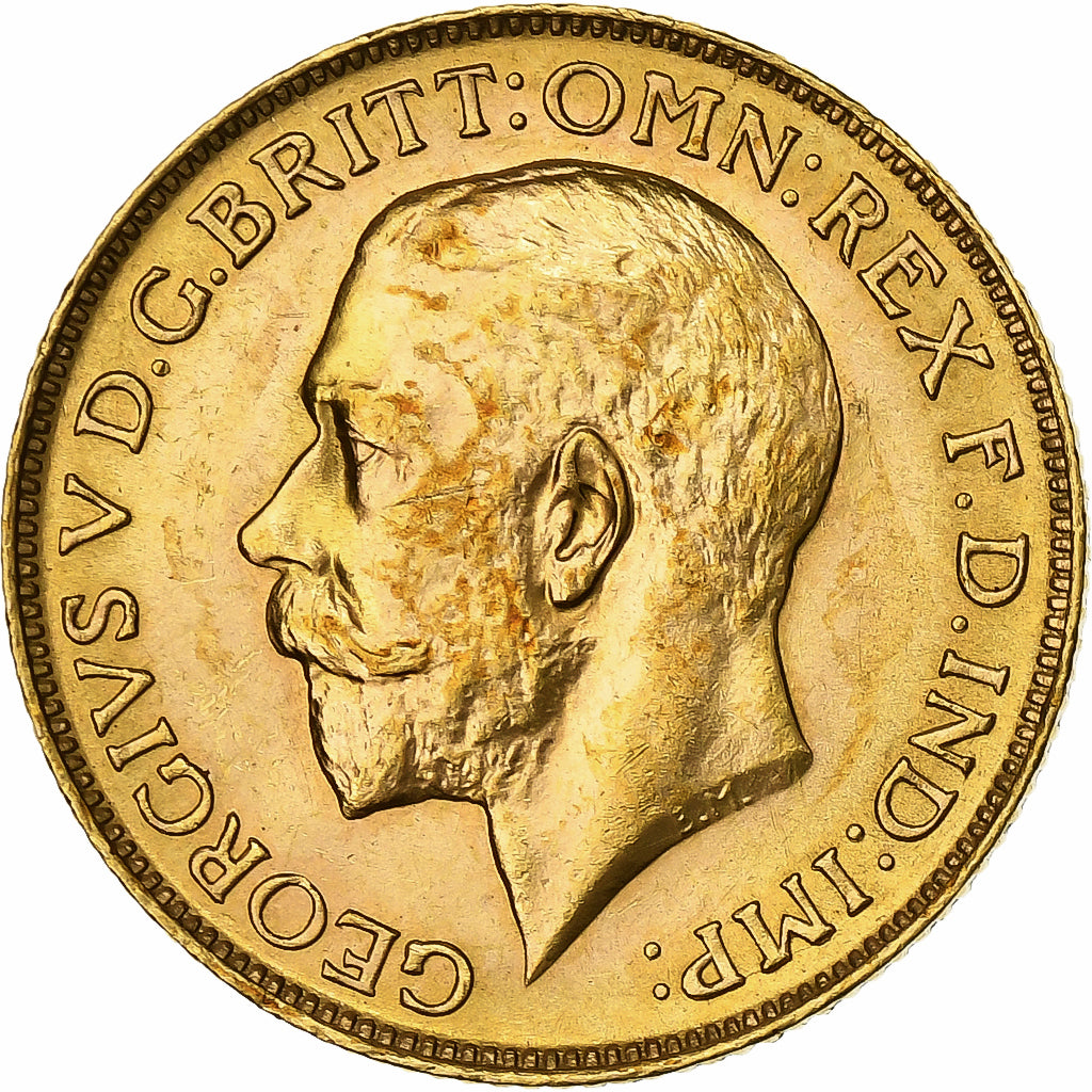 Wielka Brytania, George V, Sovereign, 1911, Ottawa, Złoto, EF(40-45)