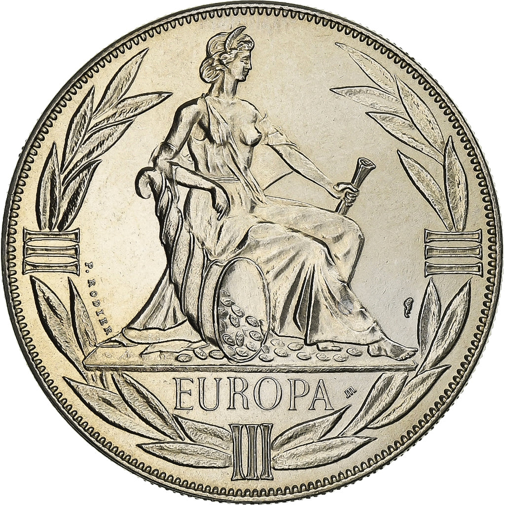 France, Médaille, Ecu Europa, Europe Assise, 1981, Cupro-nickel, SUP