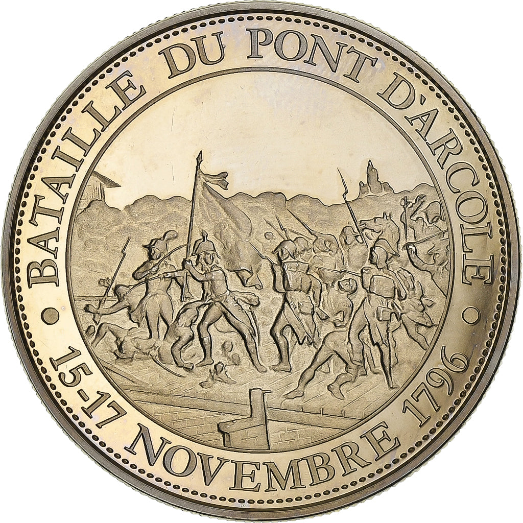 França, medalha, Bataille du Pont d'Arcole, Cobre-níquel, AU(55-58)